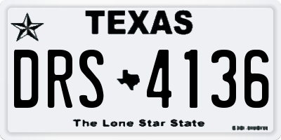 TX license plate DRS4136