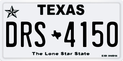 TX license plate DRS4150