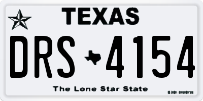 TX license plate DRS4154