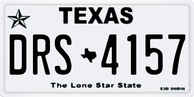 TX license plate DRS4157