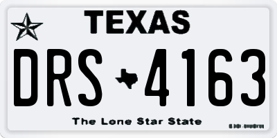 TX license plate DRS4163