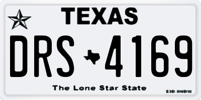 TX license plate DRS4169