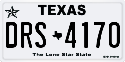 TX license plate DRS4170