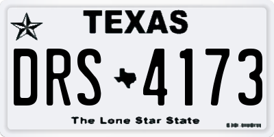 TX license plate DRS4173