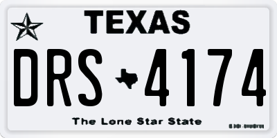TX license plate DRS4174
