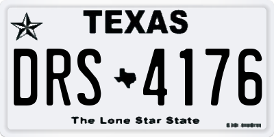 TX license plate DRS4176