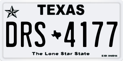 TX license plate DRS4177