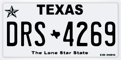 TX license plate DRS4269