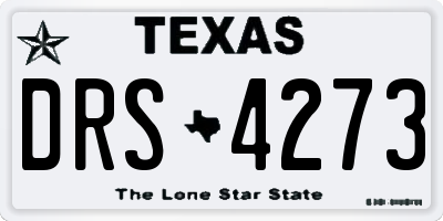 TX license plate DRS4273