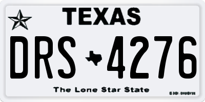 TX license plate DRS4276