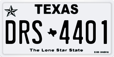 TX license plate DRS4401