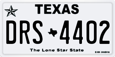 TX license plate DRS4402