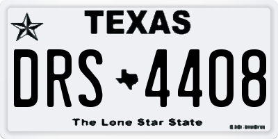 TX license plate DRS4408