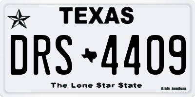 TX license plate DRS4409