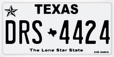 TX license plate DRS4424