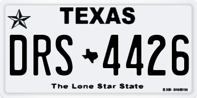 TX license plate DRS4426