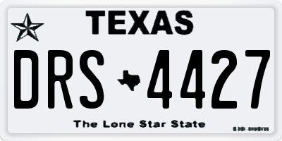 TX license plate DRS4427