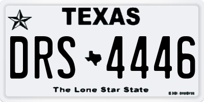 TX license plate DRS4446