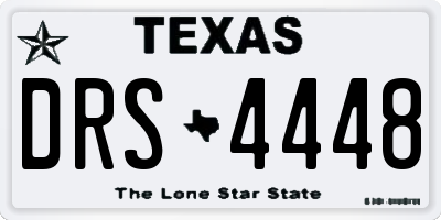TX license plate DRS4448