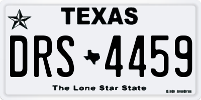 TX license plate DRS4459