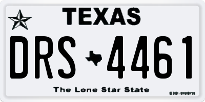 TX license plate DRS4461