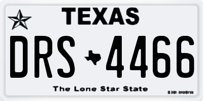 TX license plate DRS4466