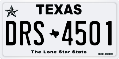 TX license plate DRS4501