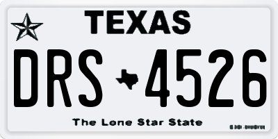 TX license plate DRS4526