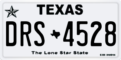 TX license plate DRS4528