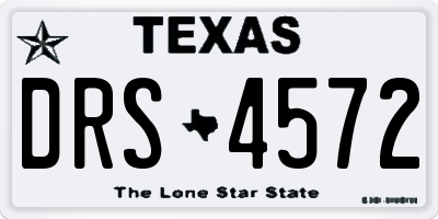 TX license plate DRS4572