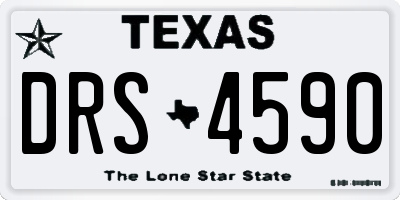 TX license plate DRS4590