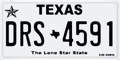TX license plate DRS4591