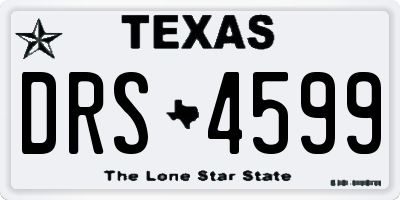 TX license plate DRS4599