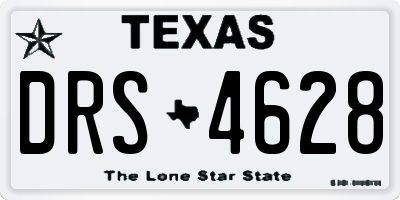 TX license plate DRS4628