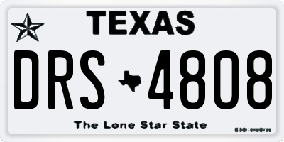 TX license plate DRS4808