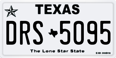 TX license plate DRS5095