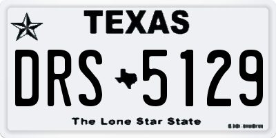 TX license plate DRS5129