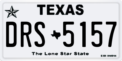 TX license plate DRS5157