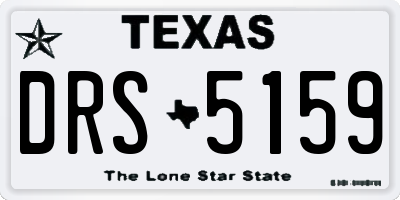 TX license plate DRS5159