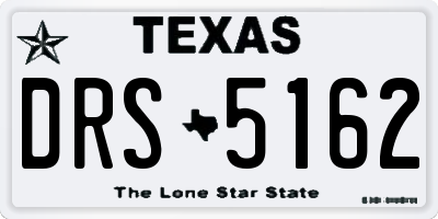 TX license plate DRS5162
