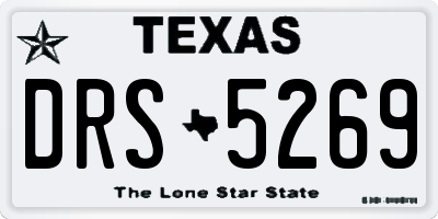 TX license plate DRS5269