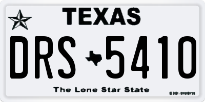 TX license plate DRS5410