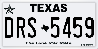 TX license plate DRS5459