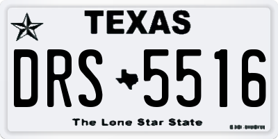TX license plate DRS5516