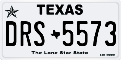 TX license plate DRS5573