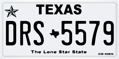 TX license plate DRS5579