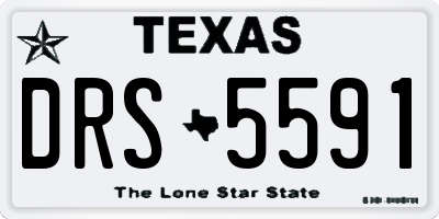TX license plate DRS5591
