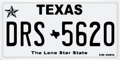 TX license plate DRS5620