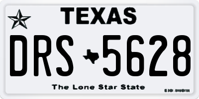 TX license plate DRS5628
