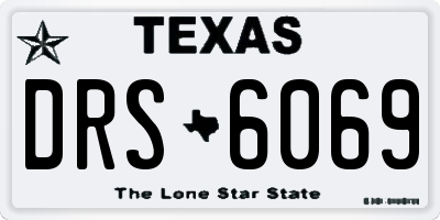 TX license plate DRS6069